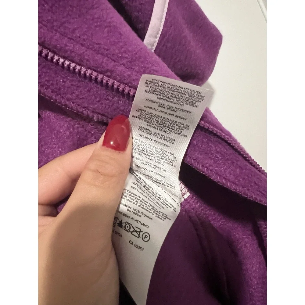 Columbia Sportswear Tiny Bear II Bunting Snowsuit 3-6 Months‎ Fleece Purple NWT